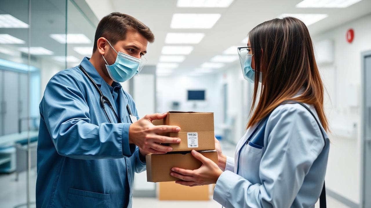 Diagnostic sample handover between a collection agent and laboratory staff